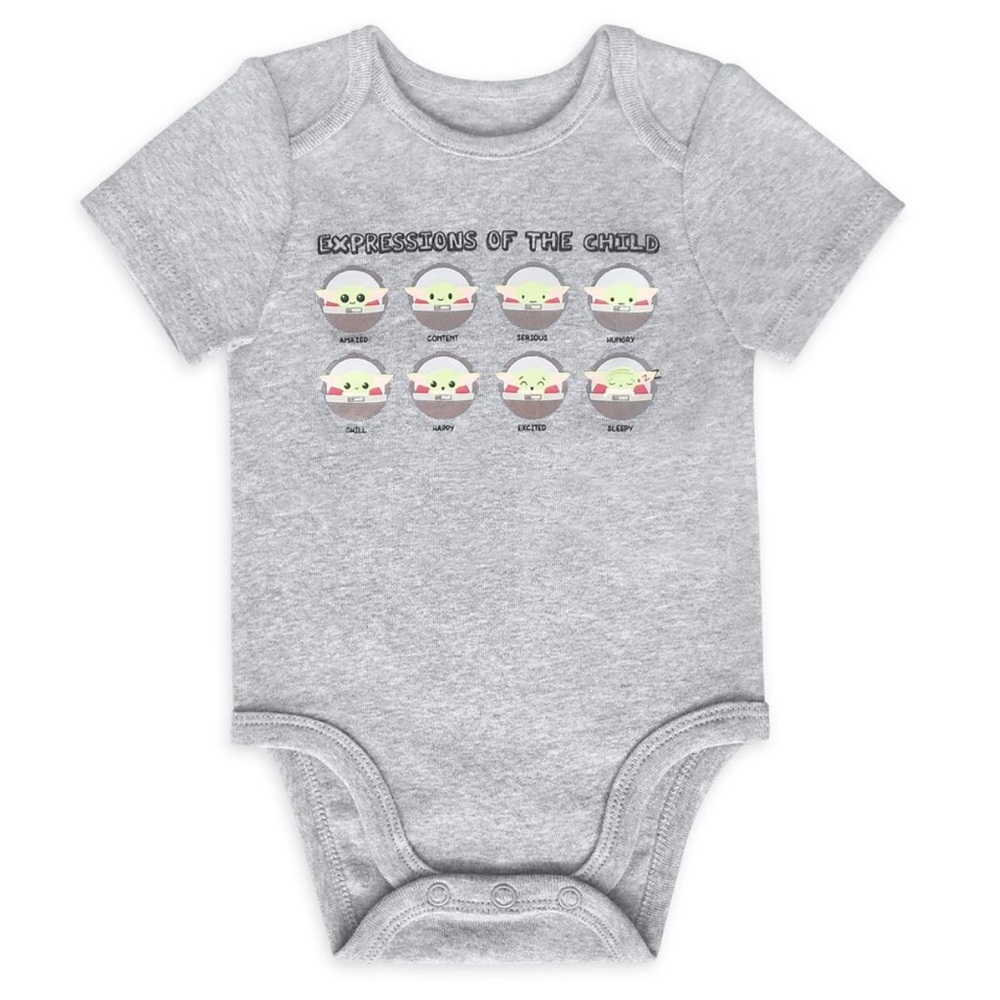 0-3 Months Child Expressions Baby Onesie Star Wars Mandalorian Infant Newborn